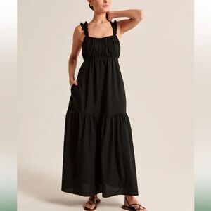 Abercrombie bow back maxi dress nee without tags pockets size Tall XS